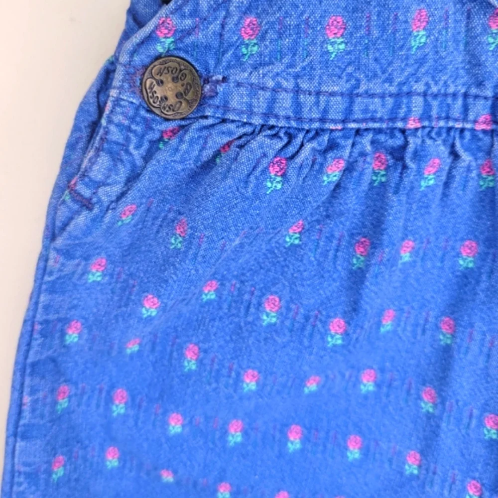Vintage Girls Oshkosh B'gosh Blue Overalls SZ 3T - Picture 8 of 10